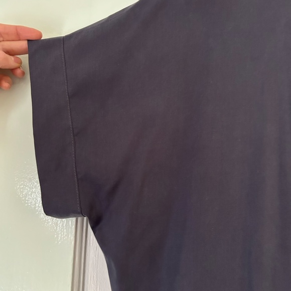 Cocoon style Oversized Gray Dress, 100% Tencel - Picture 6 of 6